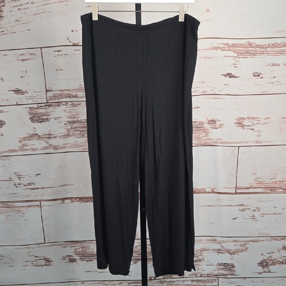 J. Jill Wearever collection full leg cropped black pants Size Large - Picture 1 of 7